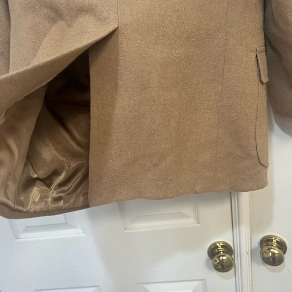 READGATE‎ EXCLUSIVELY ROBINS 100% Real Camel hair coat/ blazer in beige cream